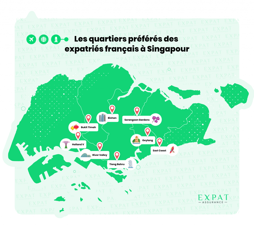 Les quartiers des expatriés Français à Singapour